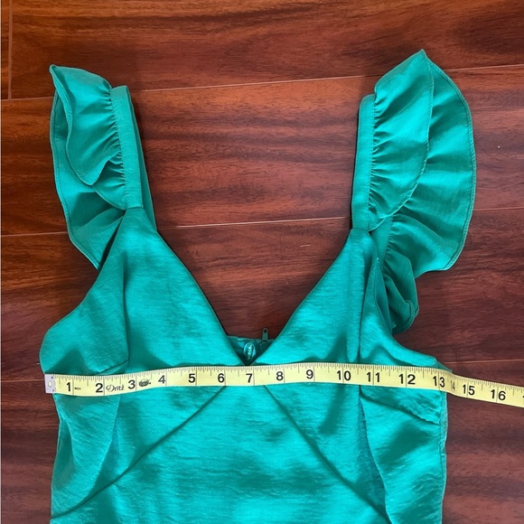 B. Darlin Kelly Green Dress Size 7/8 - Picture 7 of 10